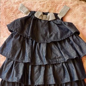 Calvin Klein Silky Jean Dress w Bloomers 24 mth LN